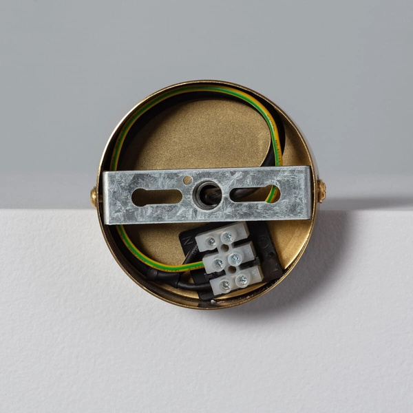 Regulowana lampa wisząca Fin ABR-SLFIN-GU10 Abruzzo metalowa tuba zloty