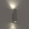 Lampa ścienna sypialniana tuba Fourty 10890 Nowodvorski podłużna jedwabisty szary
