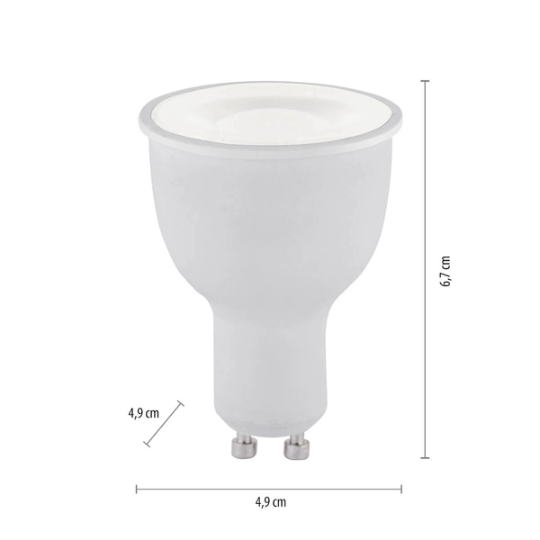 Reflektorowa żarówka 08246-1 Just Light GU10 6W 2700-5000K 350lm biały