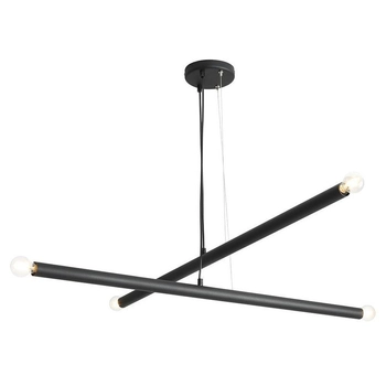 Wiszące tuby TUBO 1072L1 Aldex metalowe nad stół czarne