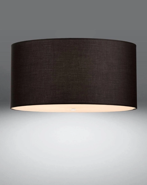LAMPA sufitowa SL.0746 plafon OPRAWA okrągły plafon abażurowy czarny