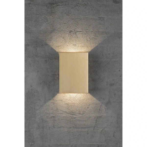 Ścienna lampa zewnętrzna Fold 2019051035 LED 10,4W 3000K IP54 mosiądz