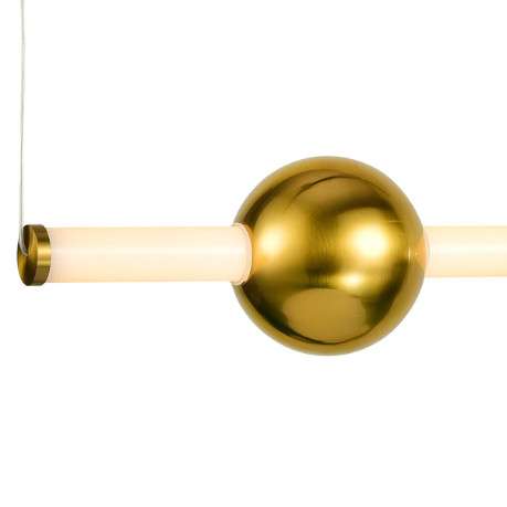 LAMPA wisząca HALLING  PND-16357-CB-1 Italux loftowa OPRAWA zwis LED 13,3W 3000K tuba miedziana biała