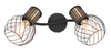 Lampa sufitowa Argusto 54013-2 industrial spoty czarne złote