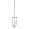 Żyrandol kryształowy Wave DP0339-400 gold Step na łańcuchu glamour złoty