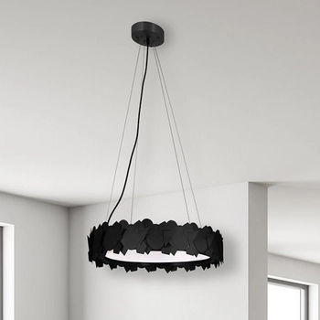Geometryczna LAMPA wisząca SOHO ML6157 Milagro metalowa OPRAWA zwis LED 24W 3000K okrągły czarny