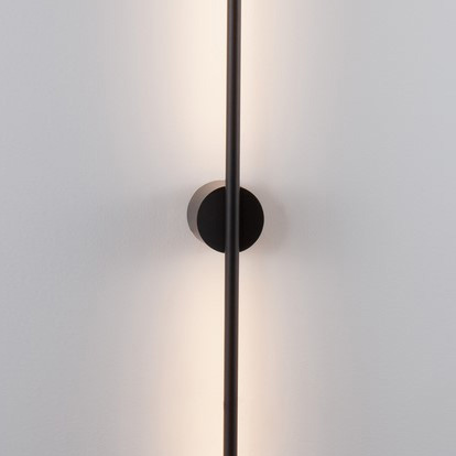 Ledowy kinkiet metalowy Tunja LE42606 czarny 20W 3000K lampa do salonu