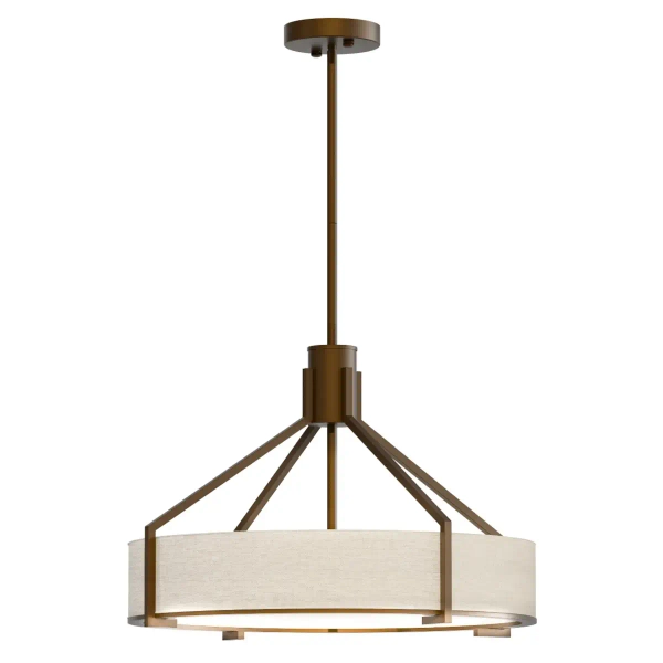 Owalny żyrandol Doretto Chocco 50 OR85648 tuba brązowe