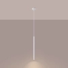 Wisząca lampa Arche SL.1337 Sollux sopel pojedyncza do salonu biała
