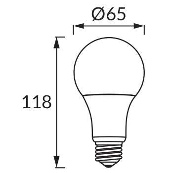 Żarówka LED ERSTE 03059 Ideus E27 A65 14W 1250lm 230V biała ciepła