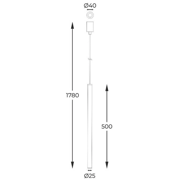 Lampa wisząca rurka Nova A8187S Zumaline salonowa metalowa złoty