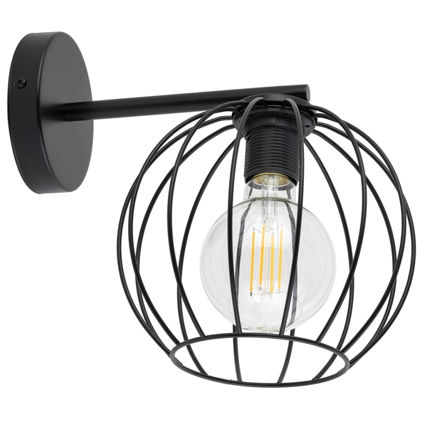 Okrągły kinkiet czarny Madam 32373 ścienna lampa do przedpokoju
