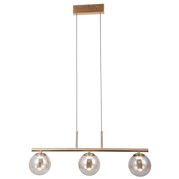 Wisząca lampa kule Velada PND-34381-3-HBR LED 45W 3000K złoty bursztynowy