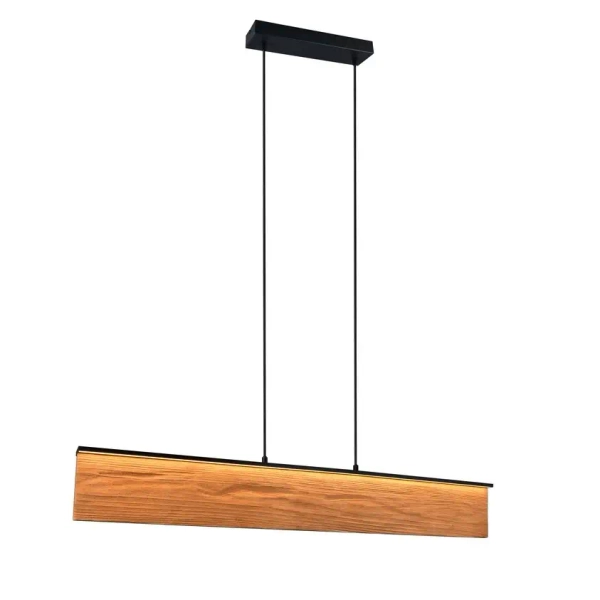 Drewniana wisząca lampa Kalea 355510130 LED 39W 3000K podłużny brązowy