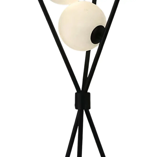 Designerska stojąca lampa Goliat LPGOL kule czarna