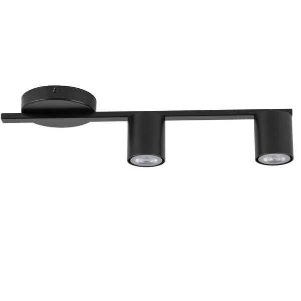 Natynkowa lampa sufitowa Sky tuby do gabinetu czarne