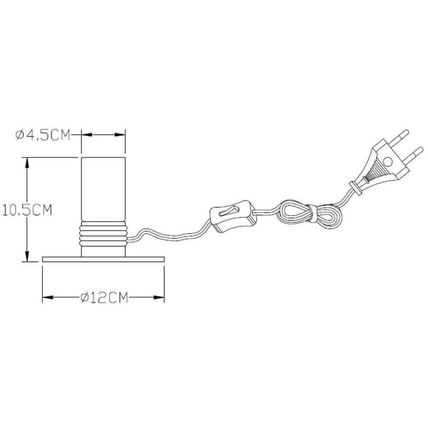 Loftowa LAMPKA stołowa MARIT 45576/01/02 Lucide metalowa LAMPA stojąca mosiądz