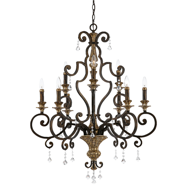 Lampa wisząca świecznikowa Artisan ART3-BLACK Elstead metalowa czarna