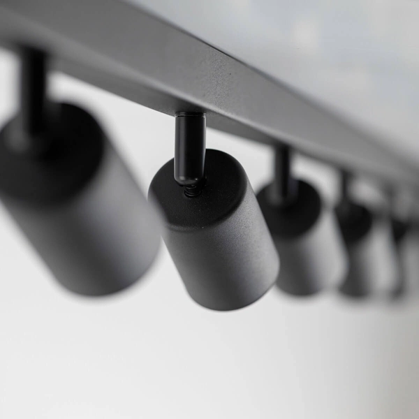 Nasufitowa lampa na belce Top 6179 regulowana tubki do kuchni czarna