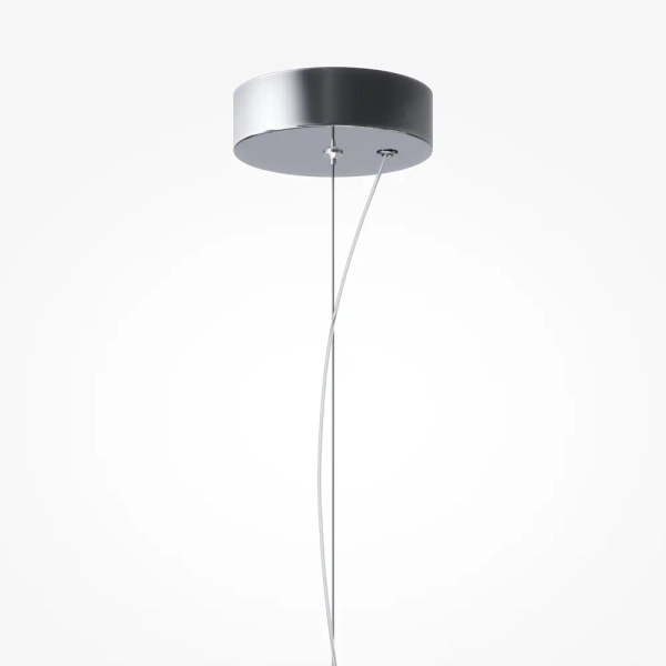 Szklany żyrandol do jadalni Bruma MOD397PL-L12CH2.7K LED 12W 2700K chrom