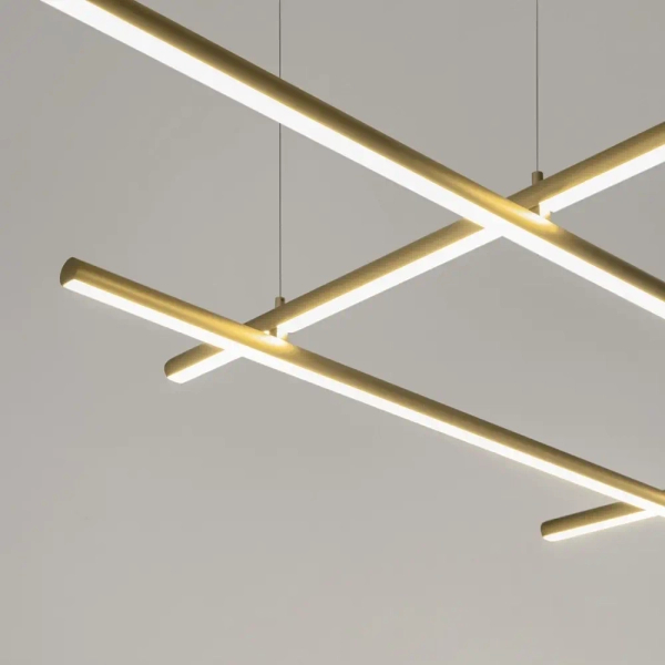 Modernistyczna lampa wisząca Radiance MOD278PL-L86G3K1 LED 80W 3000K złota