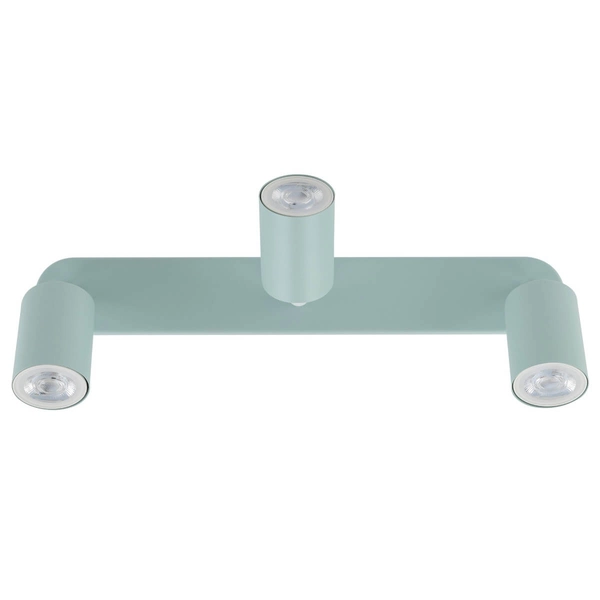 Potrójna lampa natynkowa Livia 10236 tubki do jadalni miętowa