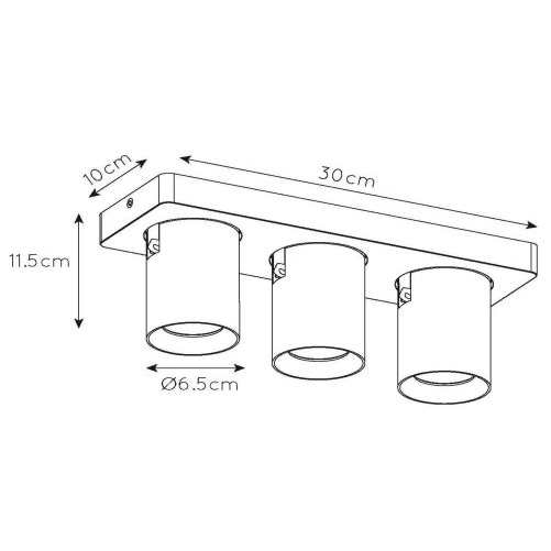 Reflektorek LAMPA sufitowa NIGEL 09929/15/02 Lucide metalowa OPRAWA regulowany downlight plafoniera złota