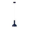 Lampa wisząca granatowa VITRUM metalowa kopuła 1xE27 nad wyspę 41639