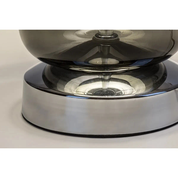 Nowoczesna stołowa lampa Rien 74049 szklana tuba ombre czarny