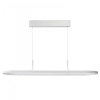 Podłużna lampa do salonu wisząca LAYLA LED 60W 3000K AZ6757 biała aluminium