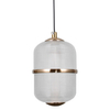 Lampa wisząca szklana Alani PND-34375-4-HBR LED 96W 3000K do jadalni złoty