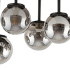 Plafon kule modernistyczny Tulia 33492 Sigma wielopunktowy czarny szary