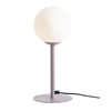 Kulista lampa biurkowa Pinne 1080B13 Aldex szklana kula stojąca fioletowa biała
