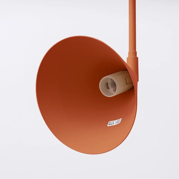 Kinkiet ścienny na wysięgniku NOX SL.1701 z wtyczką czerwony