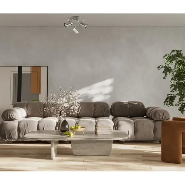 Lampa sufitowa Palmoni SPL-2024-3A Italux do jadalni nikiel chrom