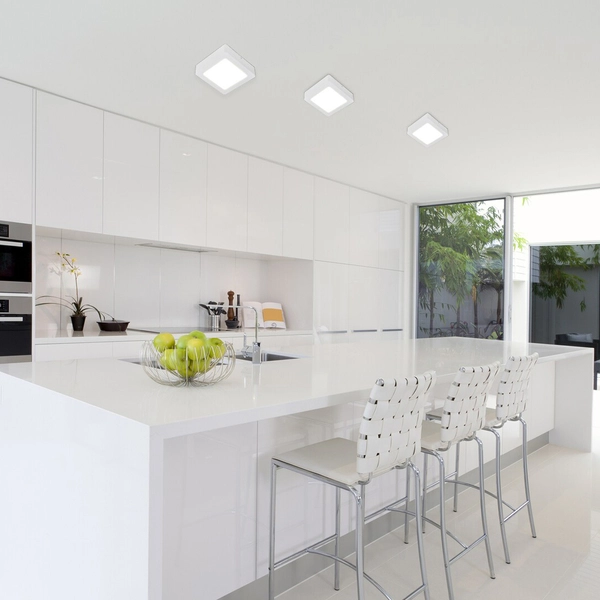 Ledowa lampa sufitowa Shaun plafon do sypialni 24W 4000K biały