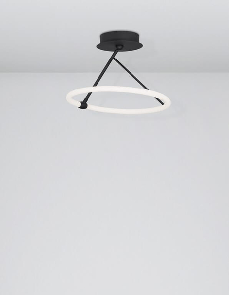Pokojowa lampa sufitowa Cinco pierścień LED 21W 3000K czarny biały
