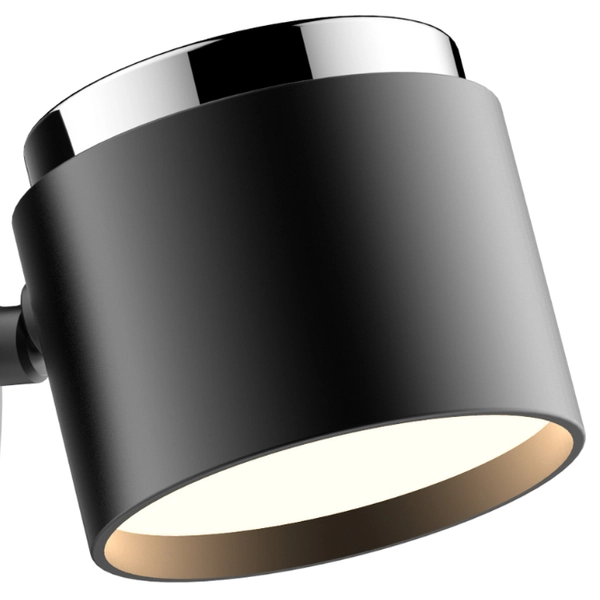 Czarny reflektorek KUBIK 318251 kinkiet do biura LED 4,2W 3000K