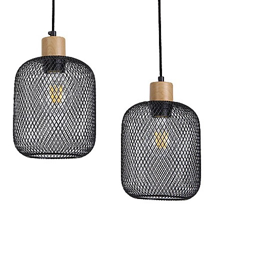 Wisząca lampa loftowa Grendel 3132 kaskada metalowa nad stół czarna