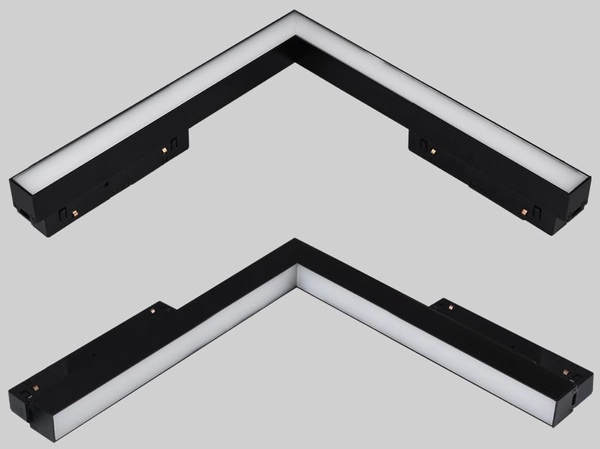 Szynowa oprawa Magneto Abigali LWQ-M09 LED 24W l-kształtna czarna