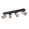 Kawowa lampa sufitowa GILLAN 814500465 różowa tuba 4xGU10 ściemnialna