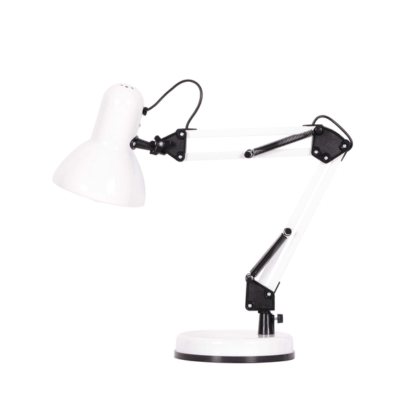 Regulowana lampa biurkowa Cosmo K-MT-COSMO Kaja do gabinetu biała czarna