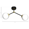 Loftowa lampa sufitowa JOY MLP7459 Milagro szklane kule białe