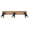 Lampa sufitowa z regulacją Drew 57998-3W drewno czarna