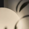 Kulista lampa stołowa Mapa biała szklana 1xE27 42W okrągła kula ball do salonu 9131
