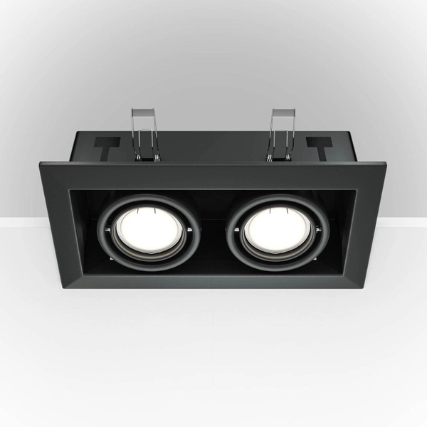 Oprawa wpuszczana modułowa podwójna LED 50W czarna Modern OUTLET