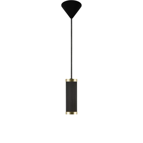 Minimalistyczna lampa wisząca GALLOWAY 2011053003 czarny mosiądz