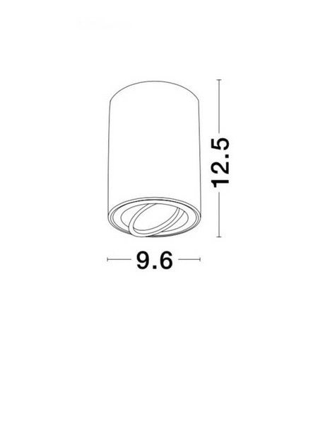 Downlight sufitowy CARRIZAL LE61427 metalowy okrągły biały