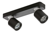 Sufitowa lampa regulowana Tomi 2-punktowa do holu czarna