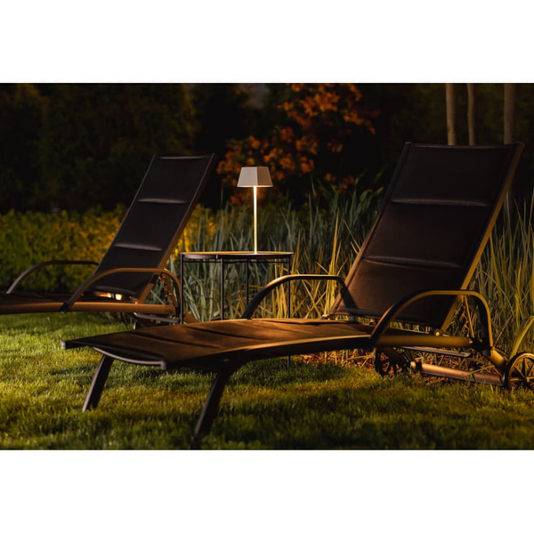 Lampa stołowa z abażurem Mahe 8397 Nowodvorski LED 2,2W 3000K IP54 na USB biała